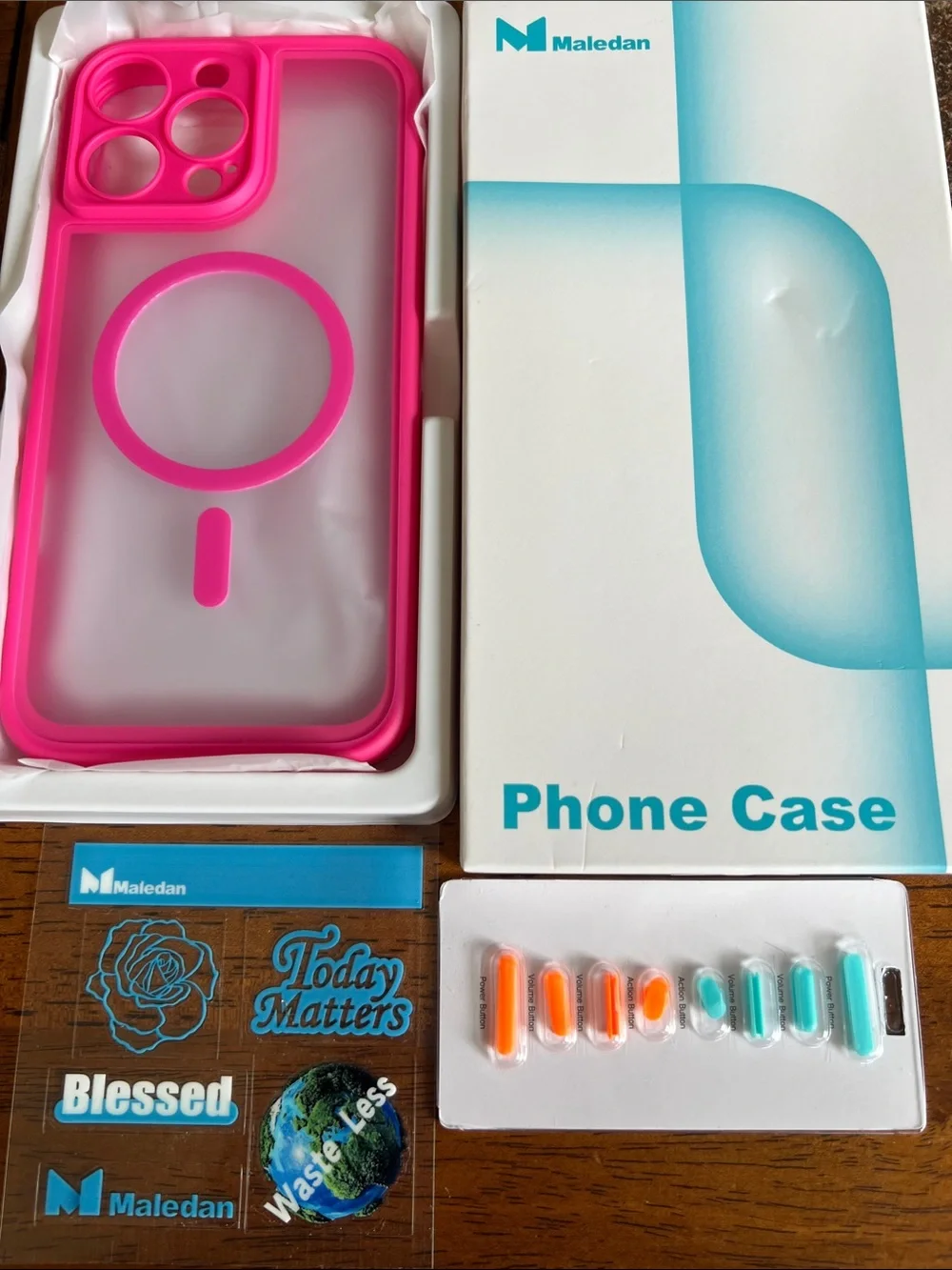 Apple IPhone 16 Pro Max 6.9 inch IPhone Hot Pink Cover Bumper Case Translucent